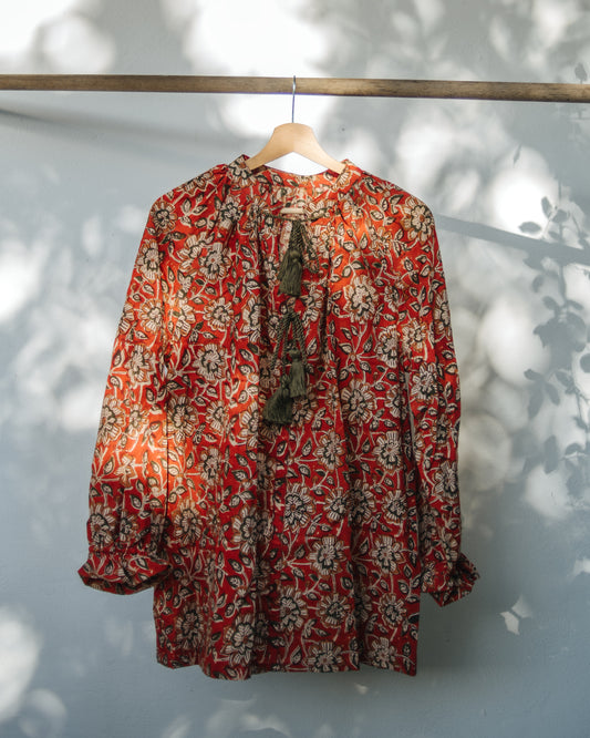 Signature Blouse in Robin Print ~ PRE ORDER