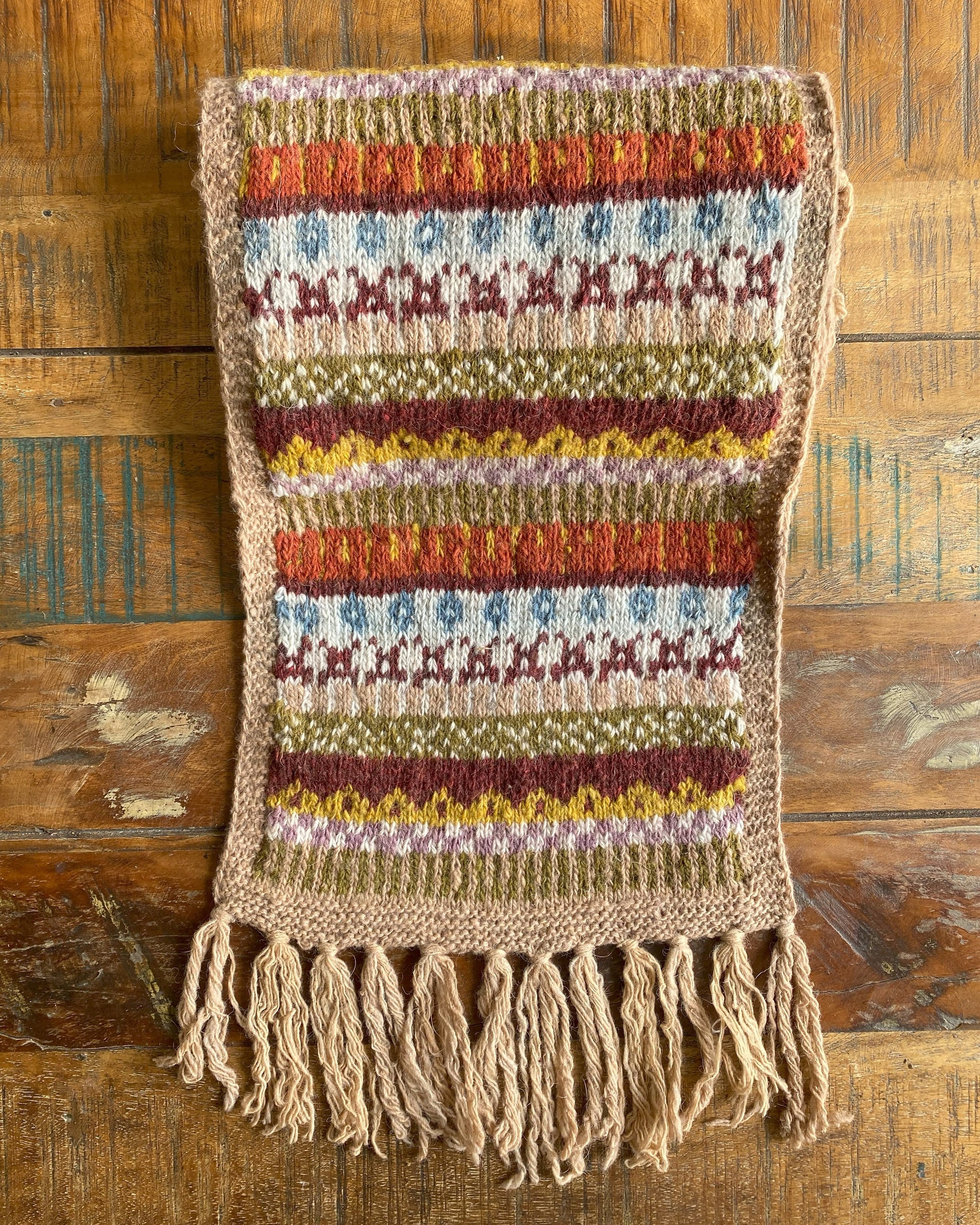 Scarf Hand Knit Woolen