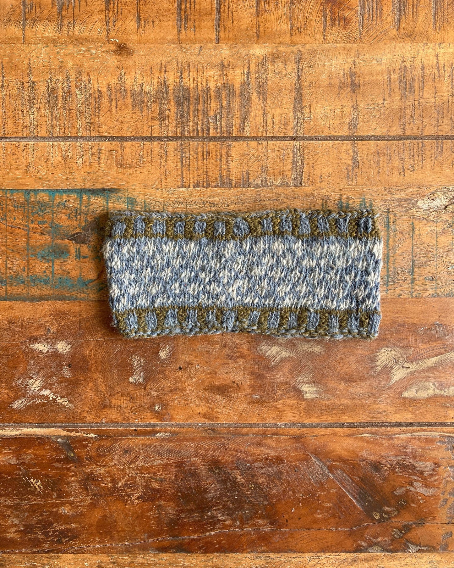 Hand-knit, Hand-Dyed Woolen Head Band