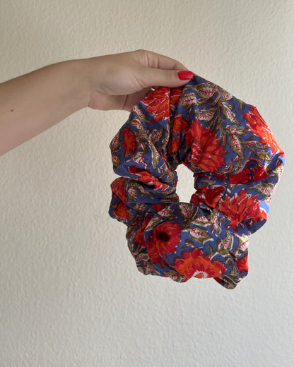 Upcycled Block Print Jumbo Scrunchie Mix ~ PRE ORDER