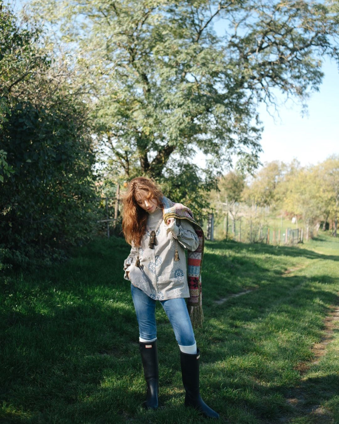 Signature Blouse in Black Bird Print ~ PRE ORDER