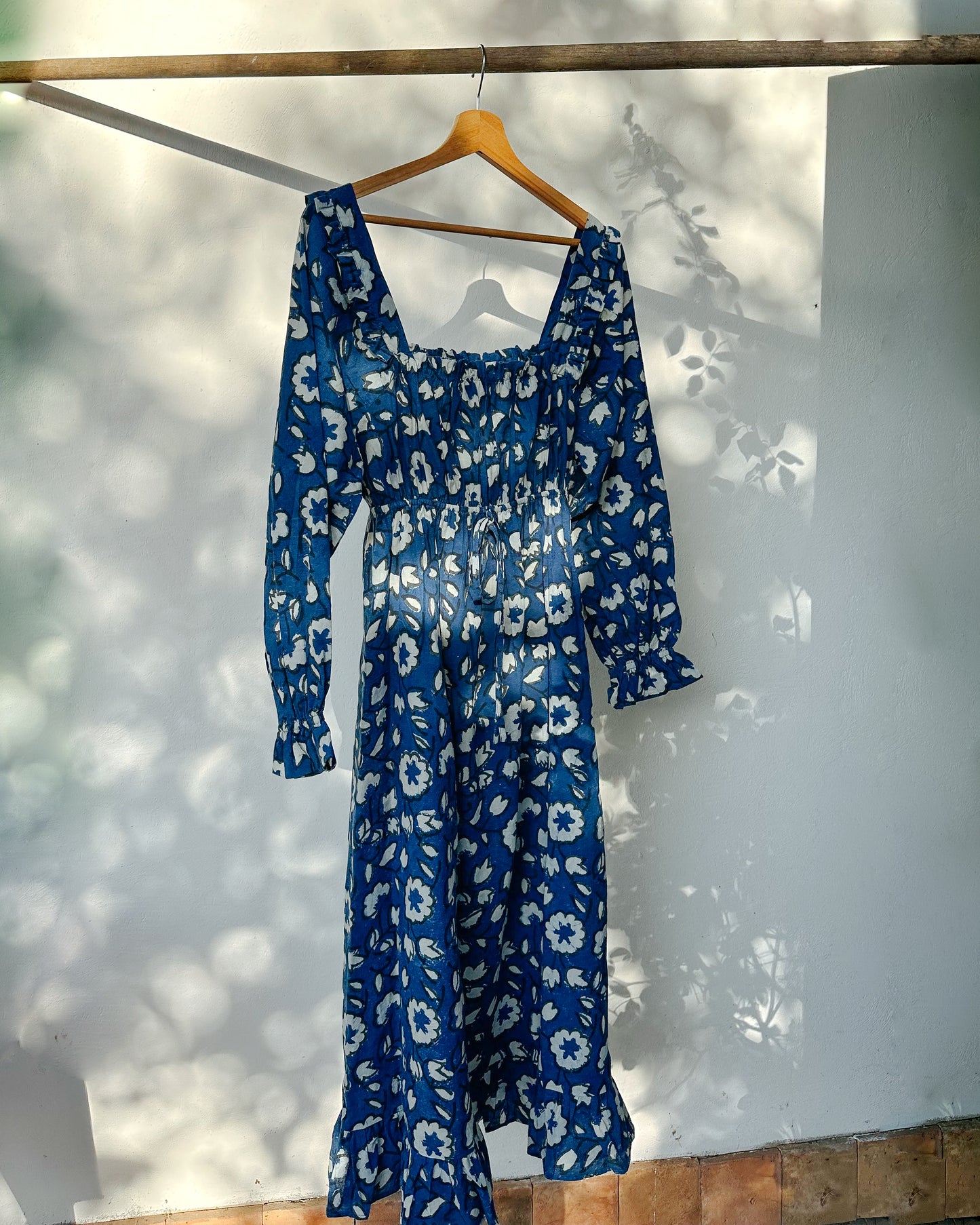 The Naunton Dress in Blue Bird Print ~ PRE ORDER